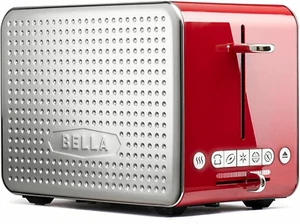 2 Slice Toaster with Wide Slots, Touchscreen - Removable Crumb Tray, Adjustable - Picture 1 of 6