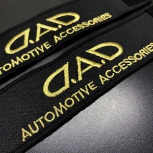 2Pcs JDM Gold DAD Automotive Accessories VIP Car Window Curtains Tassel Straps - Picture 1 of 11