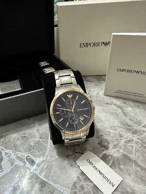 Reloj AR80025 Emporio Armani Genuino Dos Tonos Oro Rosa. Muy buen estado ✅ Foto 1 de 4