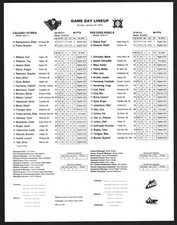 NEW 2022-23 Calgary Hitmen Red Deer Rebels Game Day Lineup WHL Hockey Program !!