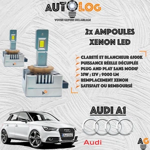 ✅ KIT 2x AMPOULES XENON LED AUDI A1 ✅ - Picture 1 of 10