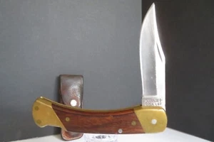 VINTAGE Schrade® USA LB-7 *VIDEO* Folding Hunter Knife Lockback W/ Leather Case - Picture 1 of 21