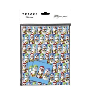 Christmas Wrapping Paper & Tags Gift Wrap Printed - Sweet Chocolate Treats - Picture 1 of 1