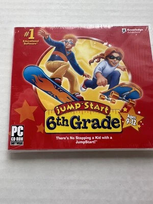Jump Start Windows Homeschool CD Education 6th Grade Math Biology Reading Skills - Image 1 of 4