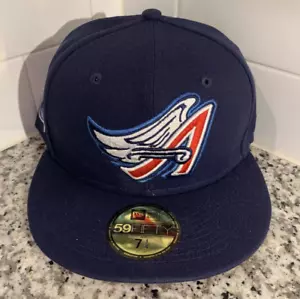 New Era Anaheim Angels 40th Anniversary Admiral Red Prime Fitted Hat Size 7 1/4 - Picture 1 of 5