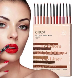 12 Colors Lip Liner Set Waterproof Long Lasting Matte Lip Liner Set for Women - Picture 1 of 12