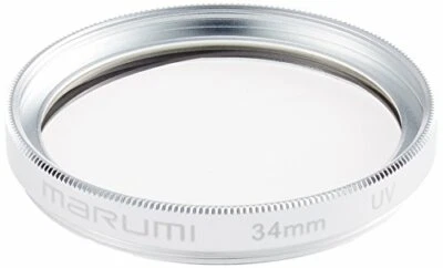 MARUMI UV Filter 34mm UV 34mm Silver For UV Absorption NEW from Japan - Image 1 of 3