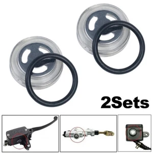 2Sets 18mm Master Brake Cylinder Reservoir Sight Glass Motorcycle Dirt Gasket - Bild 1 von 12