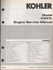 KOHLER ENGINES K341L SERVICE MANUAL  P/N TP-1152 / 640  (805)