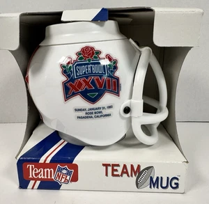 Super Bowl XXVII Buffalo Bills Desk Caddy Mug Mini Helmet Vintage 1993 New NFL - Picture 1 of 4