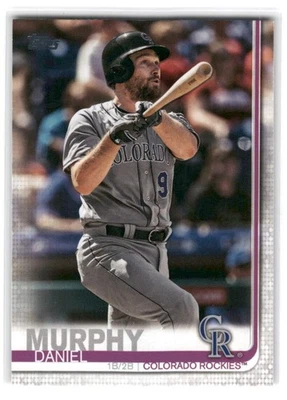 Daniel Murphy 2019 Topps Baseball #499 Colorado Rockies Foto 1 de 2