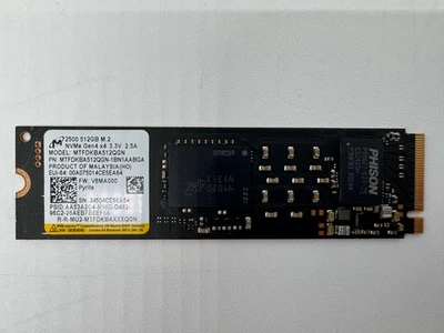 Micron 2500 512 GB M.2 NVMe SSD PCIe 4.0 x4 2280 PC portátil portátil disco duro