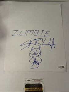 Skrilla signed handsigniert 8x10 LEERE SKIZZE AUTHENTISCH JSA COA 67 SIX SEVEN PROO - Bild 1 von 4