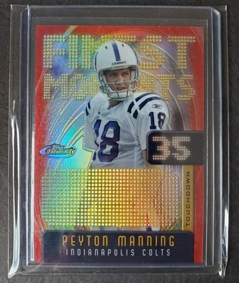 Peyton Manning Refractor Finest Moments 553/599 Topps Finest Football 2005 Card - Image 1 of 2