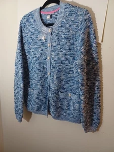 Cardigan donna Issac Mizrahi Live blu senza stagione nuovo senza etichette taglia 1X - Foto 1 di 11