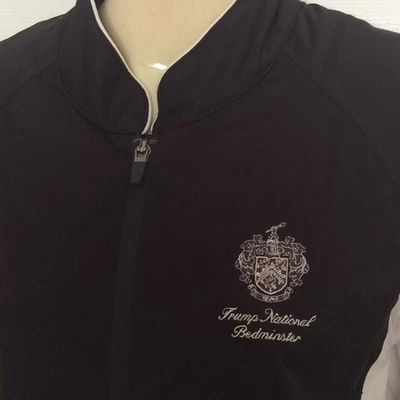 Sun Mountain TRUMP 高尔夫夹克 S 二手状况完好 防水衬衫 夹克 — 第 1/4 张图片