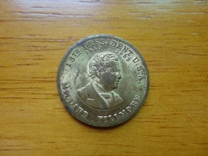 Moneda Ficha Medalla Louis Phillippe Americano 13º Presidente Millard Fillmore - Imagen 1 de 4