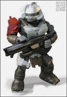 MINIFIGURA MERCENARIO GUERRERO BRUTO DESTERRADO PLATA DESTERRADA HALO MEGA CONSTRUX Foto 1 de 4