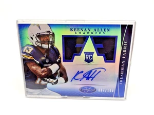 2013 Certified Freshman Fabric Mirror Blue Signatures #317 Keenan Allen RC 7/100 - Bild 1 von 5