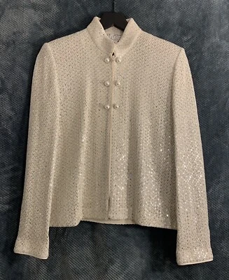 Chaqueta gris St. John Evening By Marie nueva con etiquetas  Foto 1 de 4