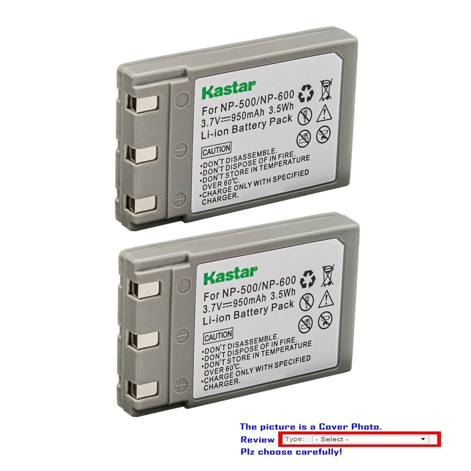 Kastar Battery Pack Replacement for Konica Revio KD-310 Revio KD-310Z Camera - Image 1 of 3