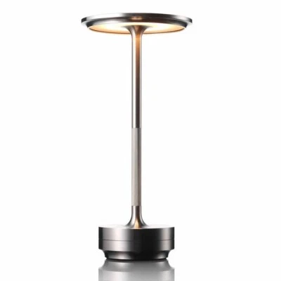 Lampada da tavolo LED Ambientec Turn in acciaio inossidabile TN001-01SS caric... - Immagine 1 di 4