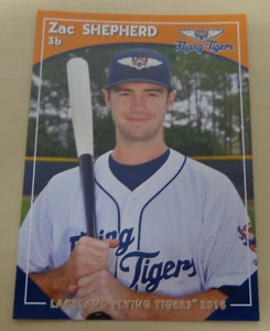 Sydney Blue Sox ZAC SHEPHERD - Lakeland Flying Tigers, West Michigan Whitecaps - Picture 1 of 9
