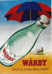 Original Vintage Poster WARBY SOURCE WATER MEN IN DESERT 1956 - Bild 1 von 1