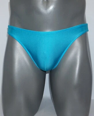 NEW MEN'S BLUE NYLON BRIEF SMALL - Image 1 of 3