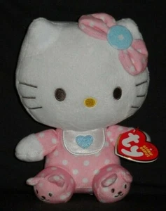 TY HELLO KITTY BEBÉ ROSA con CASCABEL BEBÉ - ETIQUETA COMO NUEVA - ETIQUETA DE PRECIO - #3 - Imagen 1 de 2