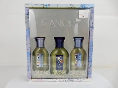 JUEGO DE REGALO CANOA DE DANA AFTER SHAVE SPLASH (HOMBRES) BOTELLAS DE 2 Y 1 OZ *NUEVO EN CAJA* Foto 1 de 2