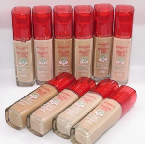 3 X BOURJOIS HEALTHY MIX CLEAN & VEGAN RADIANT FOUNDATION - CHOOSE SHADE - Picture 1 of 45