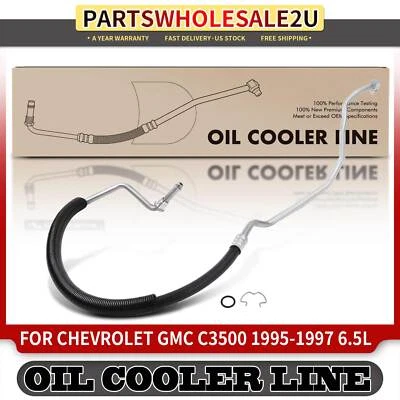 Nueva línea de enfriador de aceite de salida de motor para Chevrolet GMC C3500 C3500HD 1995-1997 6,5 L Foto 1 de 4