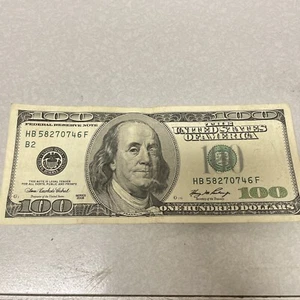 2006 $100 Hundred Dollar Bill Rare Federal Reserve Note Vintage 17 years old - Picture 1 of 8