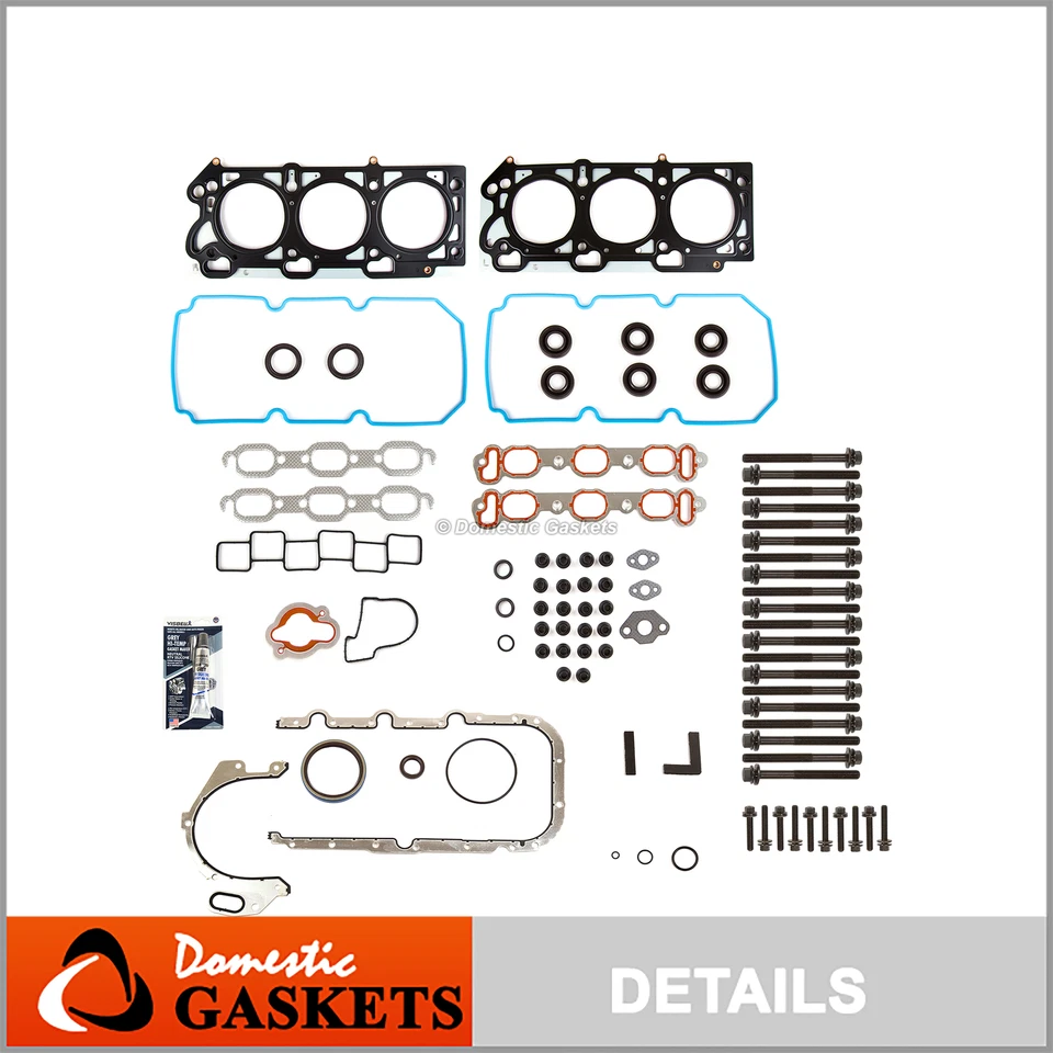 全垫圈螺栓套装适用于 1998 - 2001 年克莱斯勒协和道奇 Intrepid 3.2L V6 — 第 1/4 张图片