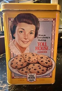 Vintage Commemorative • NESTLE TOLL HOUSE • Cookie Tin Scenes 1939, 1942, 1954 - Picture 1 of 8