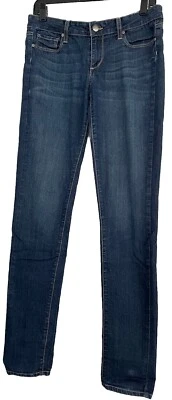 Paige Women’s Size 28 Straight Tapered Leg Stretch Denim Jeans - Image 1 of 4
