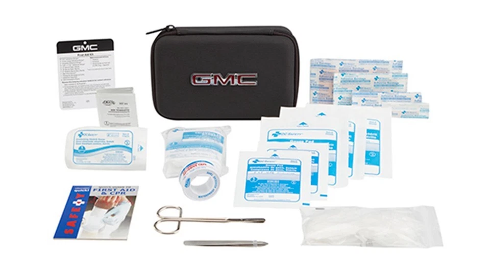Kit de primeros auxilios GMC Yukon Sierra Acadia 2014-2026 84134573 negro con logotipo OEM GM Foto 1 de 1