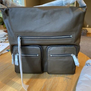 NWT Rebecca Minkoff Large Shoulder Hobo Seaweed Hardware Leather Bag - Picture 1 of 17