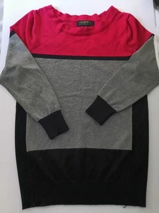 Joseph A, Womens Black, Red and Gray Sweater, 3/4 Sleeves Size Small - Picture 1 of 4