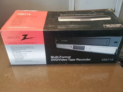 Zenith XBR716 Multiformato DVD/VCR Combo Grabadora ¡Completa! - ¡NUEVO EN CAJA ABIERTA! Foto 1 de 4