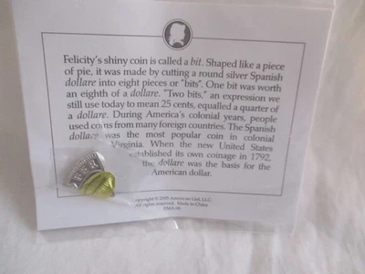 Muñeca American Girl retirada original vintage Felicity's Meet bit coin nueva Foto 1 de 4