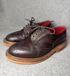 Trickers Bourton Country Shoe - Espresso Brogue Mens Shoes Commando Sole Size 6 - Picture 1 of 13