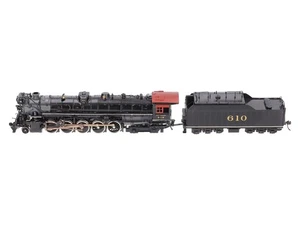 Sunset Models 610 HO BRASS T&P 2-10-4 Steam Loco & Tender EX - Picture 1 of 10