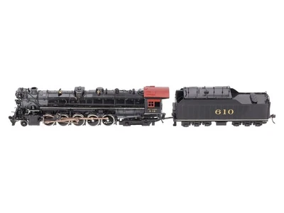 Sunset Models 610 HO BRASS T&P 2-10-4 Steam Loco & Tender EX - Image 1 of 4