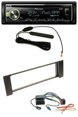 Pioneer MP3 USB CD DAB AUX Autoradio für Audi A4 00-04 B6 Quadlock Fakra - Bild 1 von 4