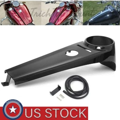 Cubierta de tapa del tanque de gasolina para consola de combustible del tablero delantero para modelos Harley Softail 2000-2017 Foto 1 de 4