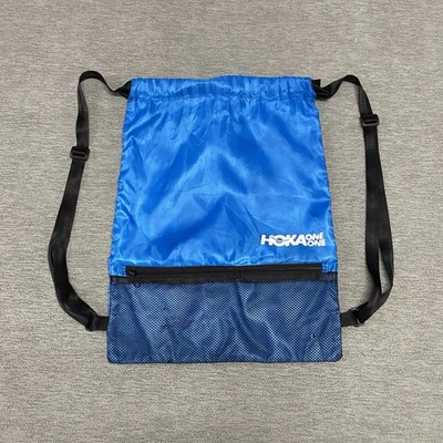 Hoka One One Backpack Blue Gym Hiking Wet Dry Bag Running Casual Shoe Lightweigh - Imagem 1 de 4