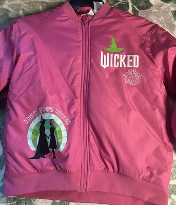 Universal Studios Wicked Know Your Power Jacket Pink Girls 10/12 NWT - Image 1 of 4