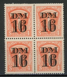 Germany AMG Allied Military Government revenues DM 16 MNH Stempelmarken fiscal - Picture 1 of 1